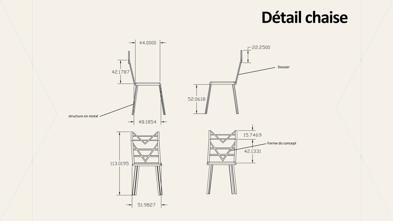Détail chaise