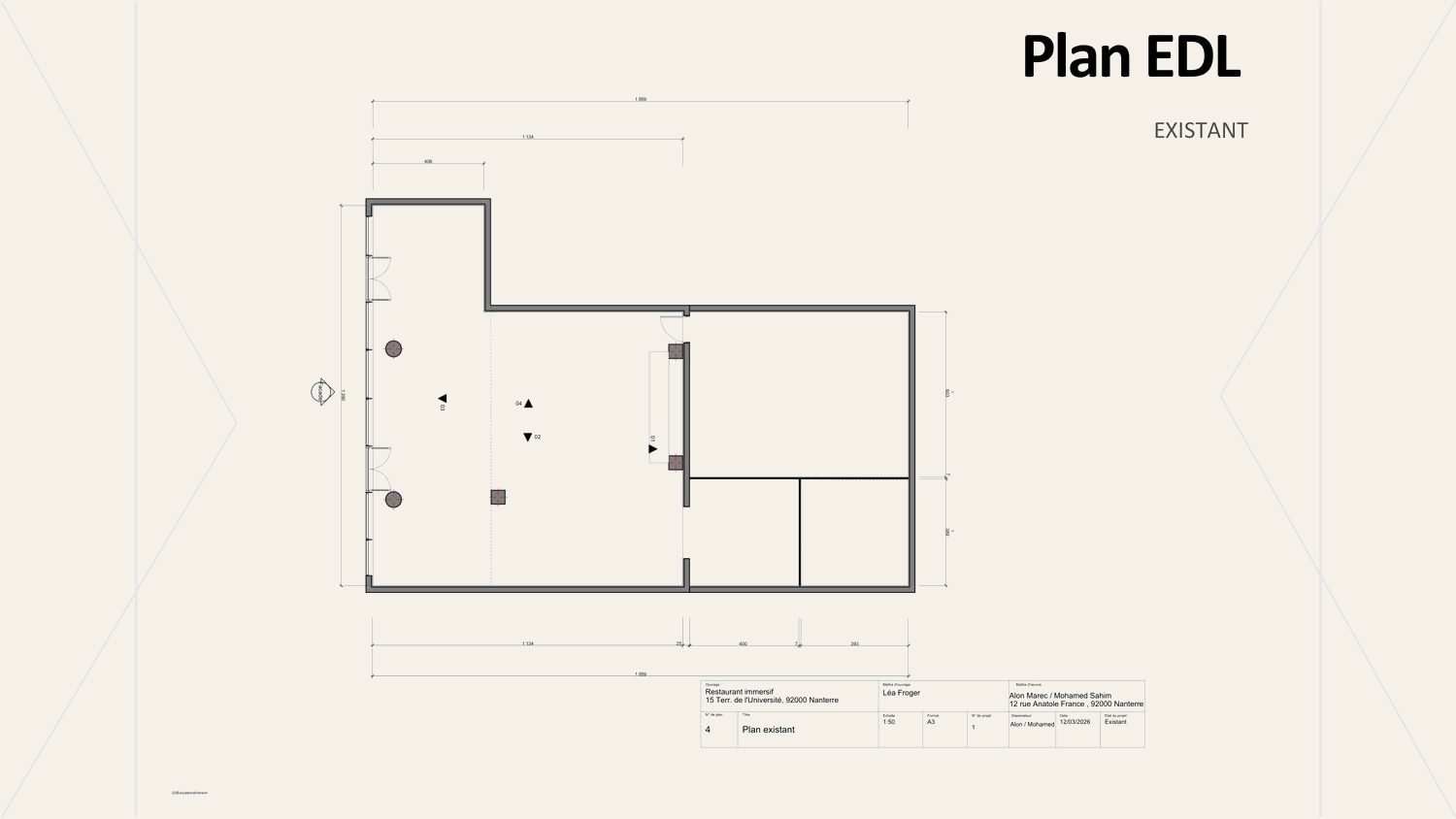 Plan d'état des lieux