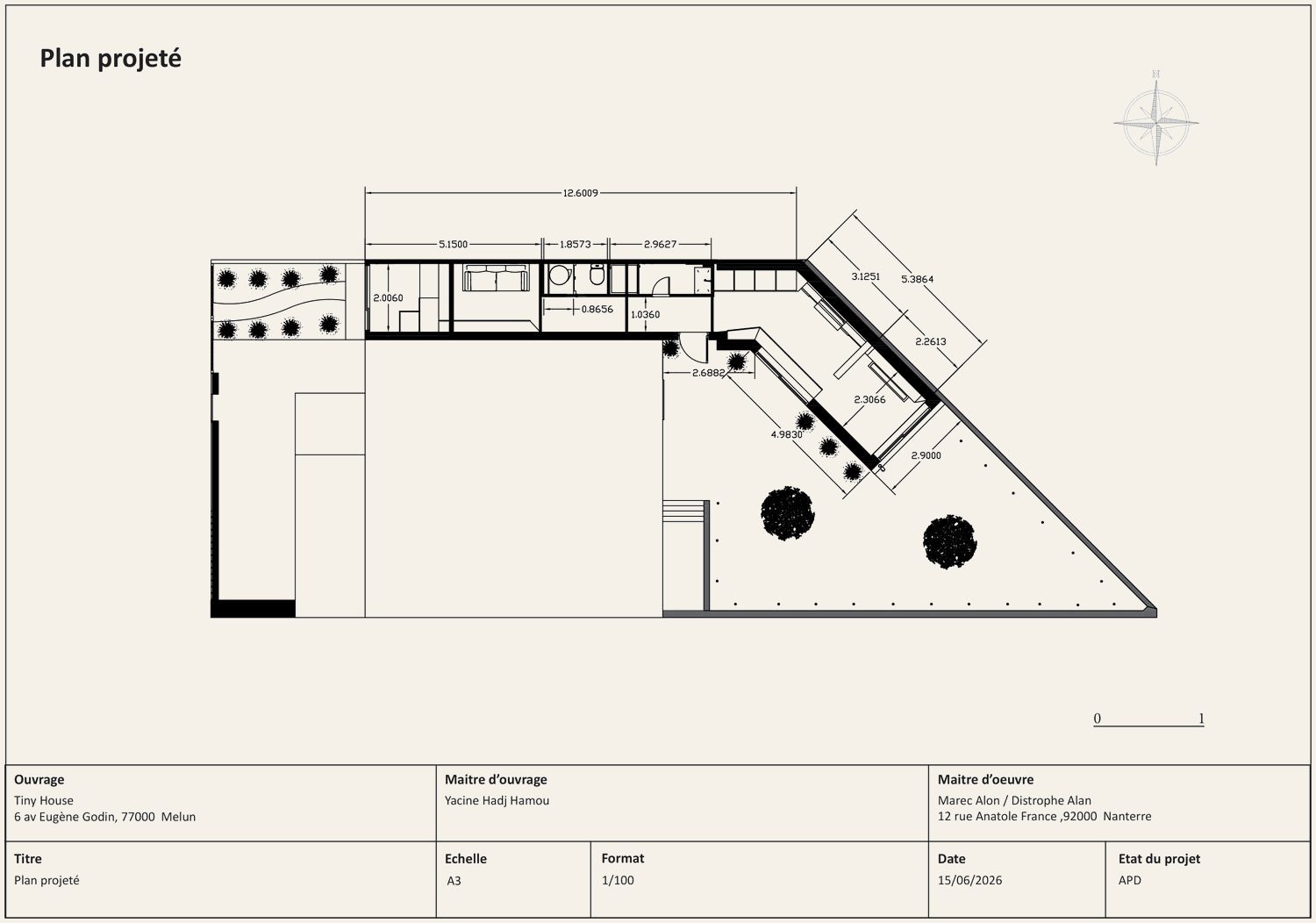 Plan projeté