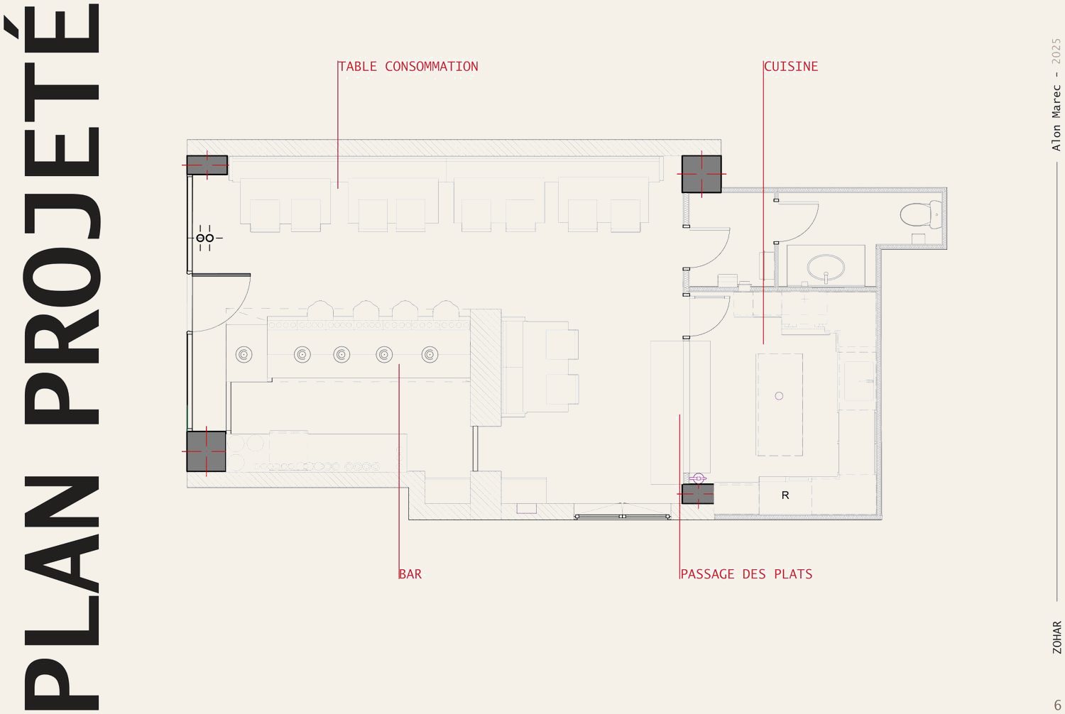Plan projeté